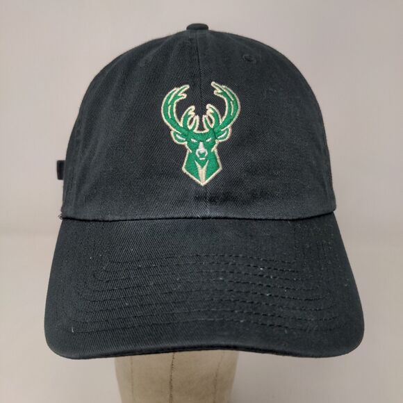 Fan Favorite Men's Slideback Hat Black Size OSFA Embroiderd Milwaukee Bucks Logo - Picture 3 of 11